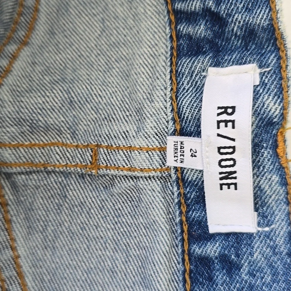 Re/Done Deep Blue Straight Jeans